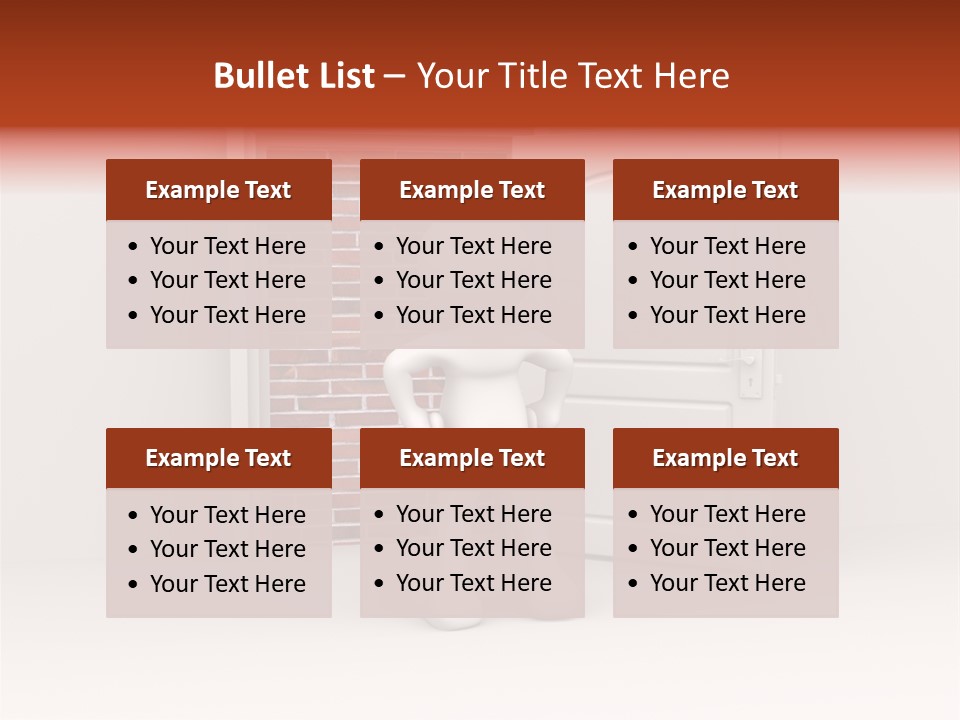 Sealed Puppet Illustration PowerPoint Template