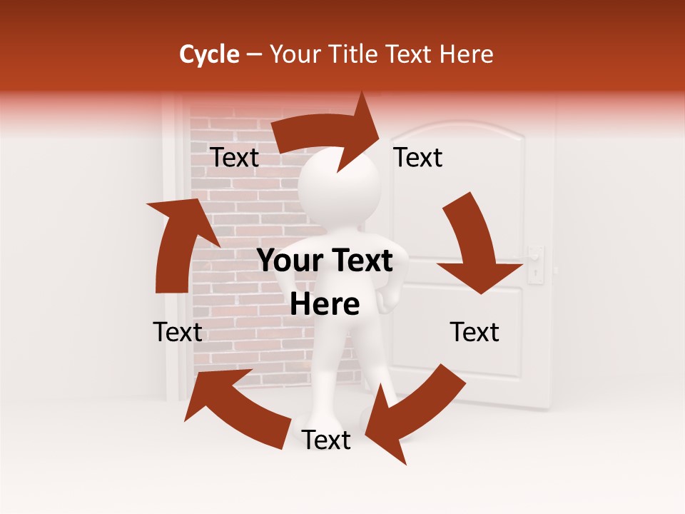 Sealed Puppet Illustration PowerPoint Template