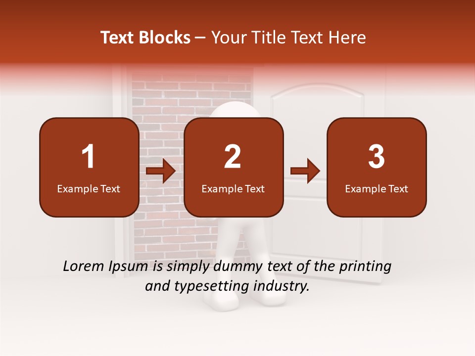 Sealed Puppet Illustration PowerPoint Template