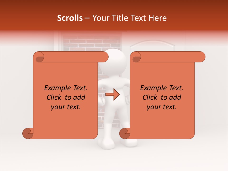Sealed Puppet Illustration PowerPoint Template
