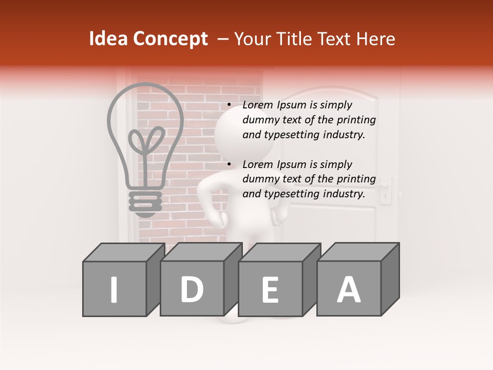 Sealed Puppet Illustration PowerPoint Template