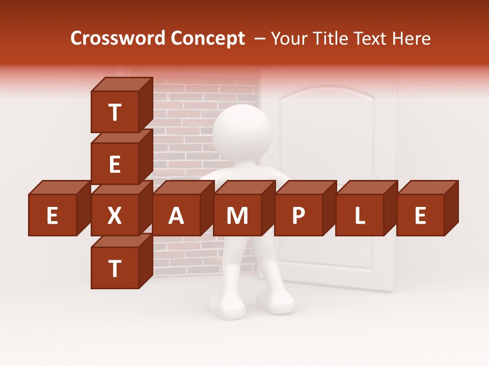 Sealed Puppet Illustration PowerPoint Template