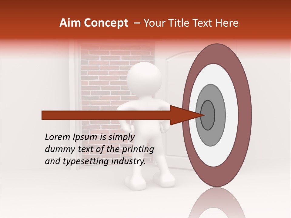 Sealed Puppet Illustration PowerPoint Template