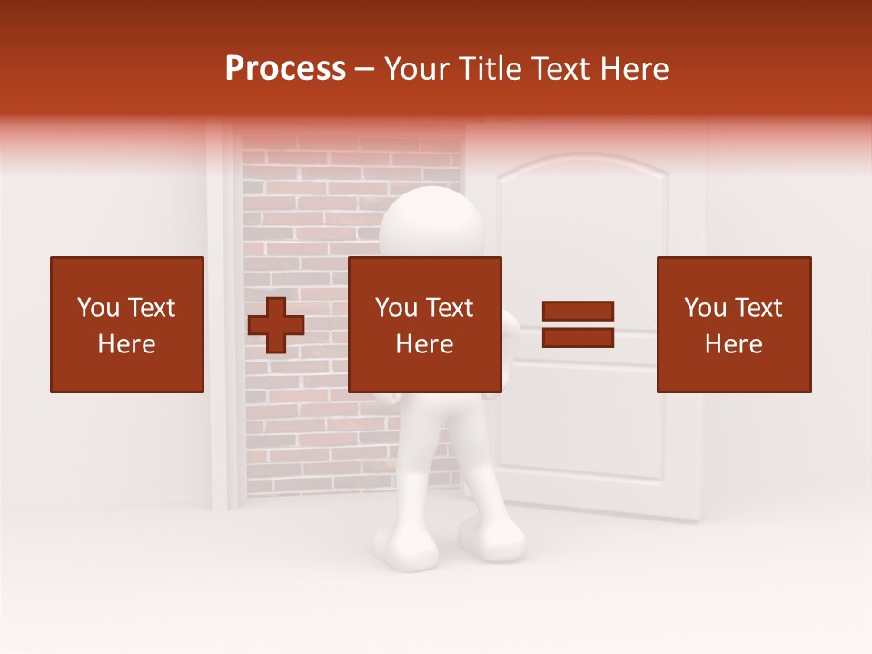 Sealed Puppet Illustration PowerPoint Template