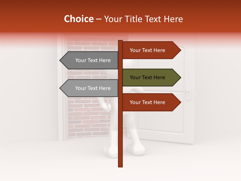 Sealed Puppet Illustration PowerPoint Template