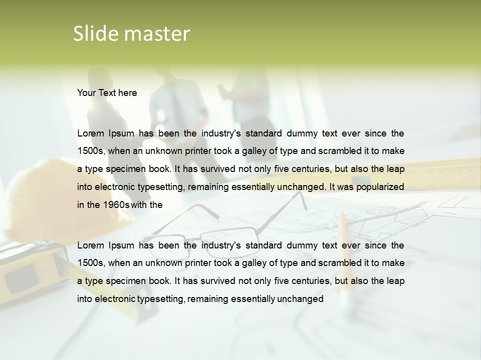Line Close Up Place PowerPoint Template