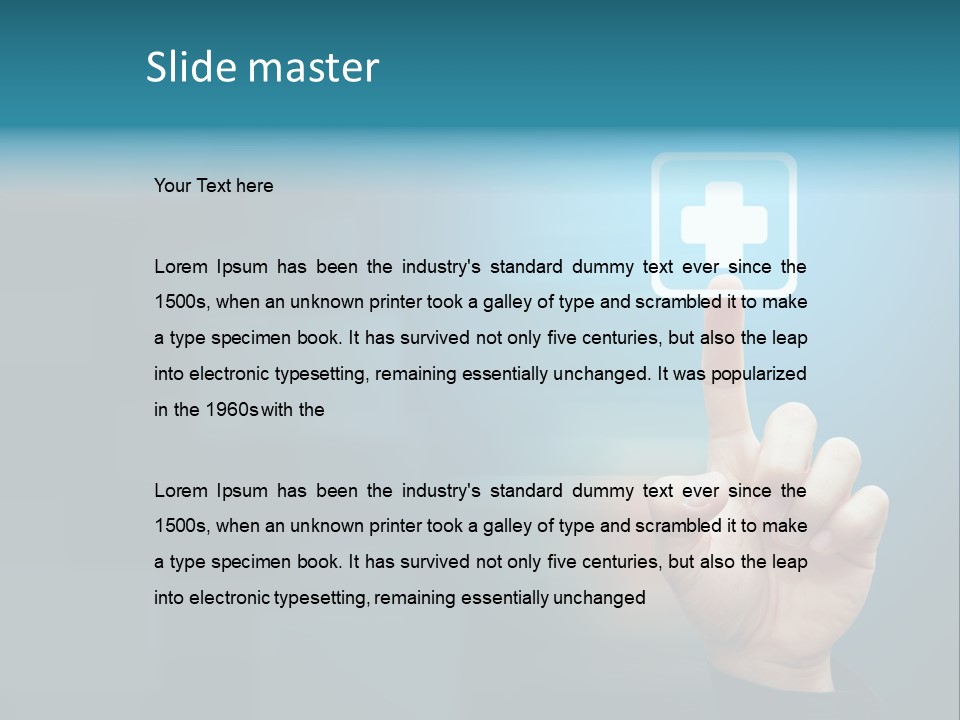 Sign Aid Care PowerPoint Template