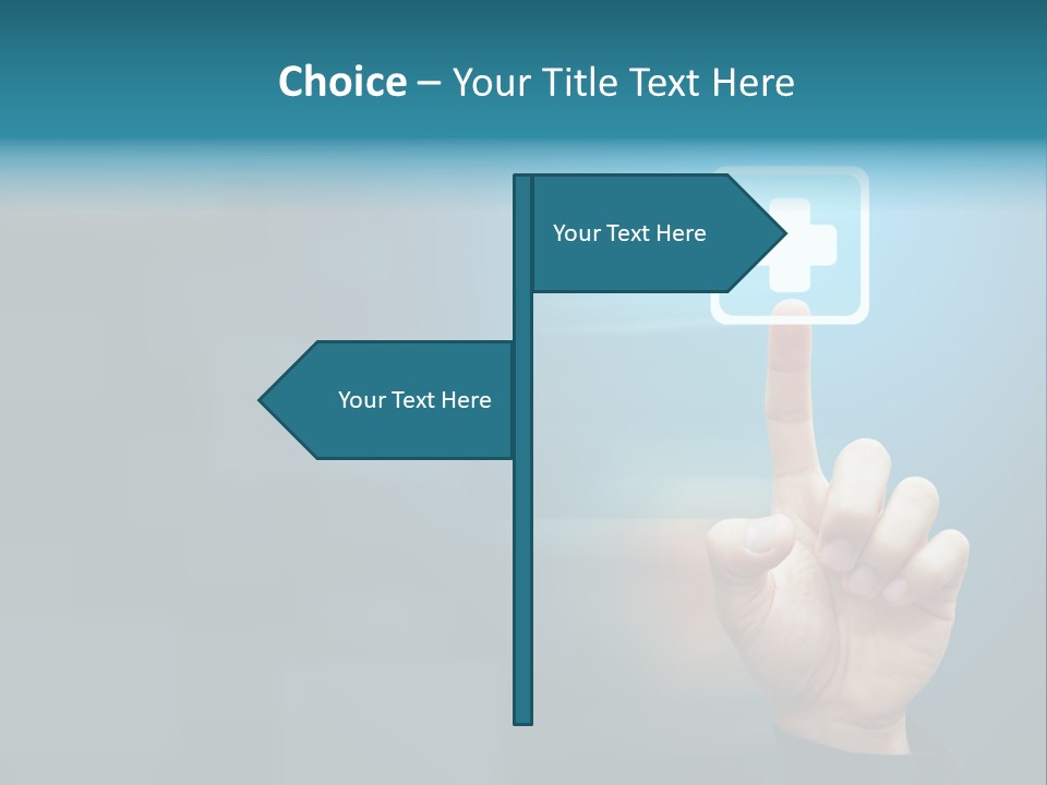 Sign Aid Care PowerPoint Template