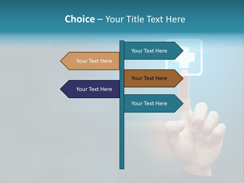 Sign Aid Care PowerPoint Template