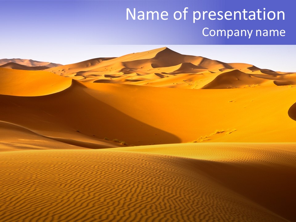 Wave Extreme Morocco PowerPoint Template