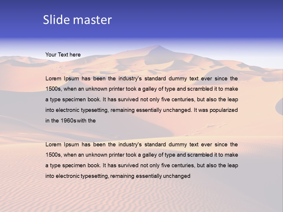 Wave Extreme Morocco PowerPoint Template