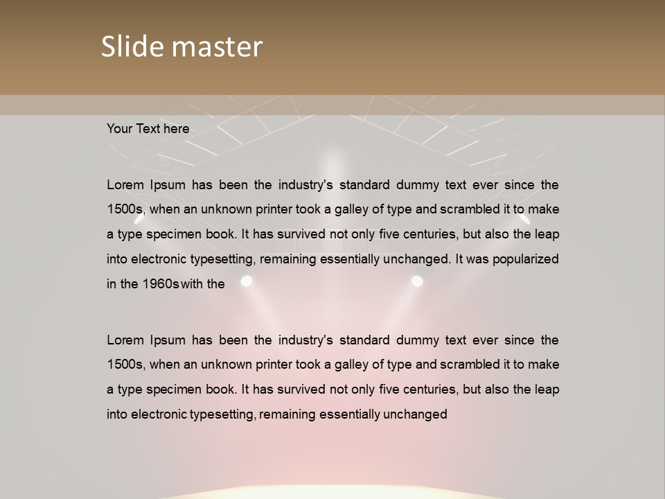 Beam Show Design PowerPoint Template