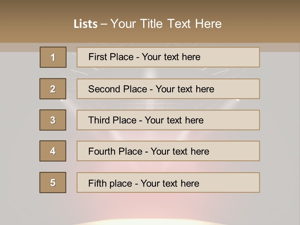 Beam Show Design PowerPoint Template