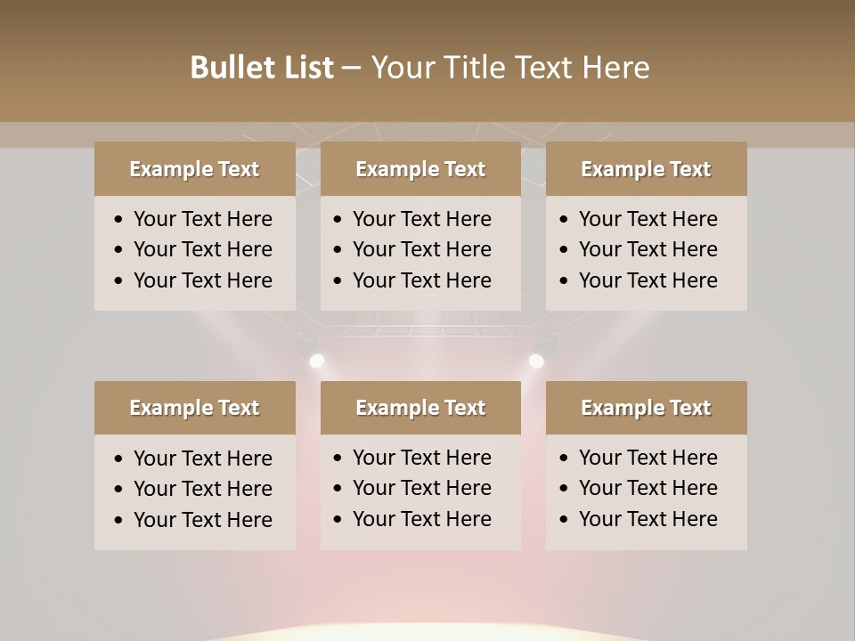 Beam Show Design PowerPoint Template