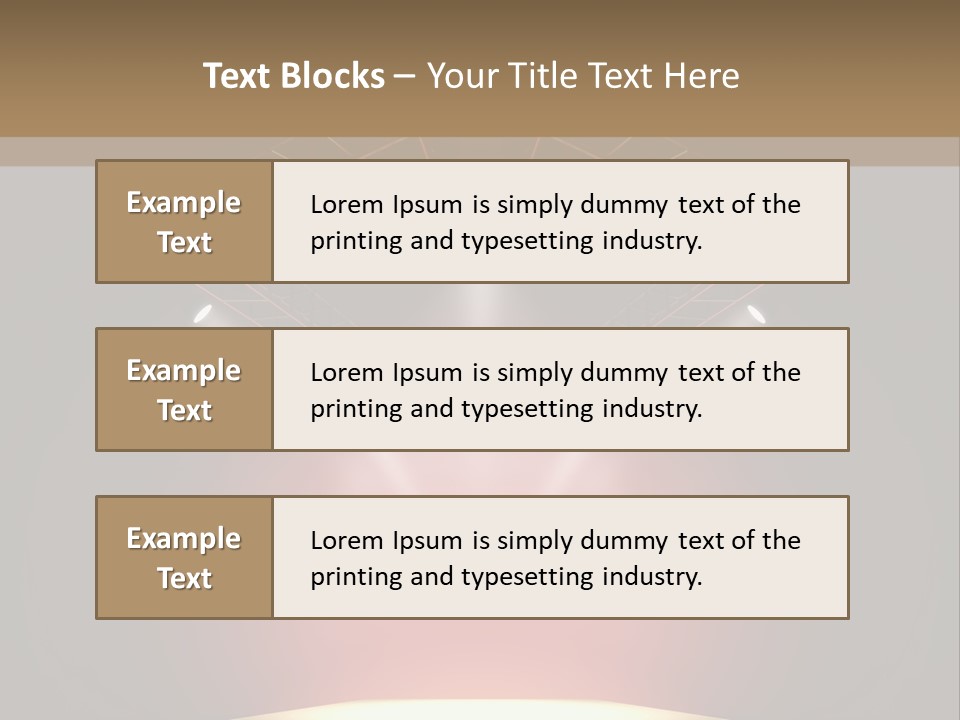 Beam Show Design PowerPoint Template