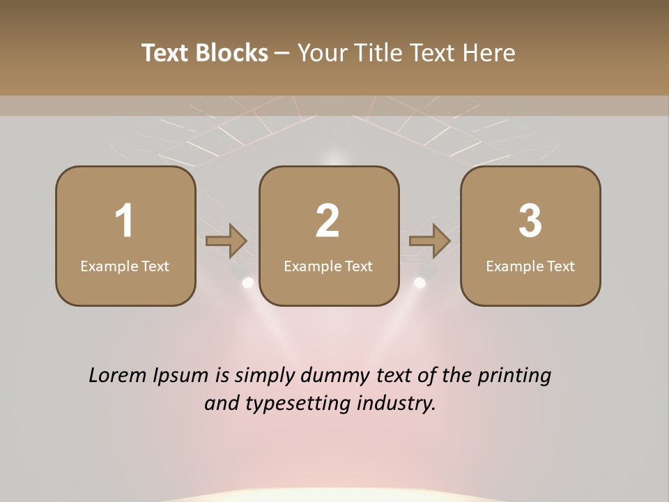 Beam Show Design PowerPoint Template
