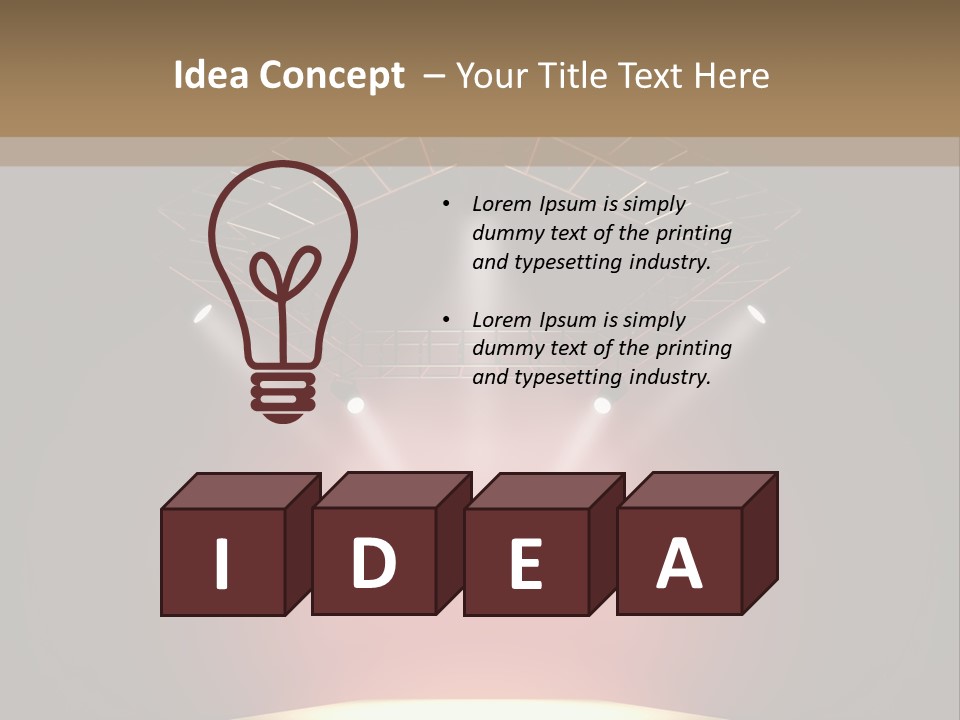 Beam Show Design PowerPoint Template