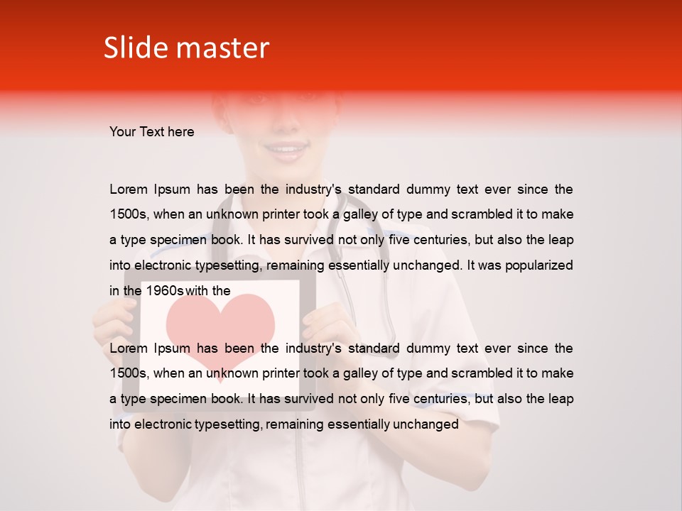 Healthcare Consultant Smiling PowerPoint Template