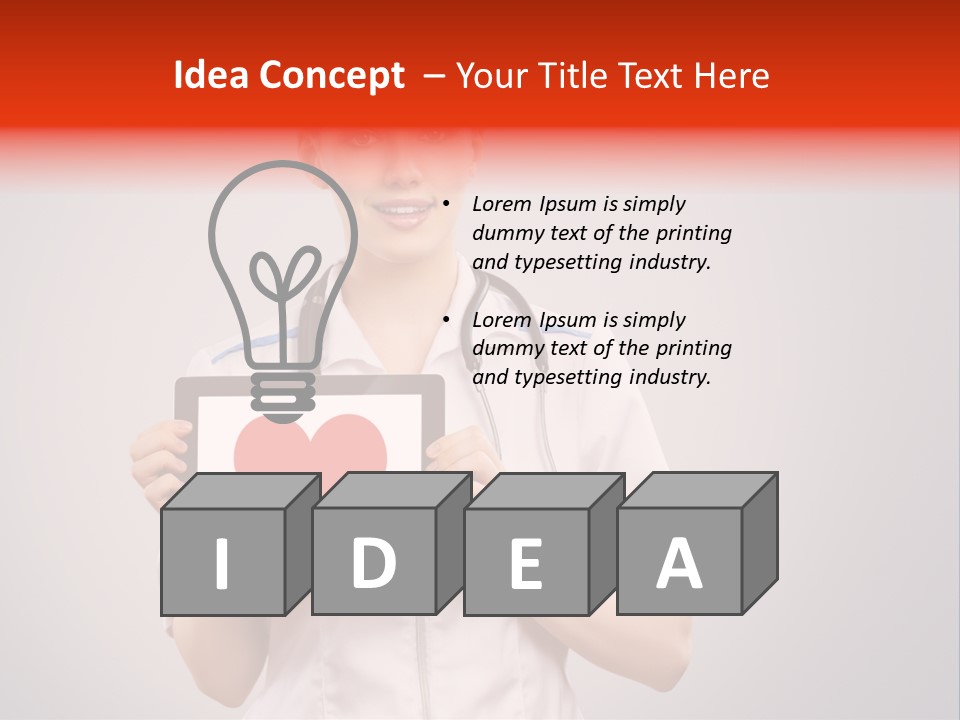 Healthcare Consultant Smiling PowerPoint Template