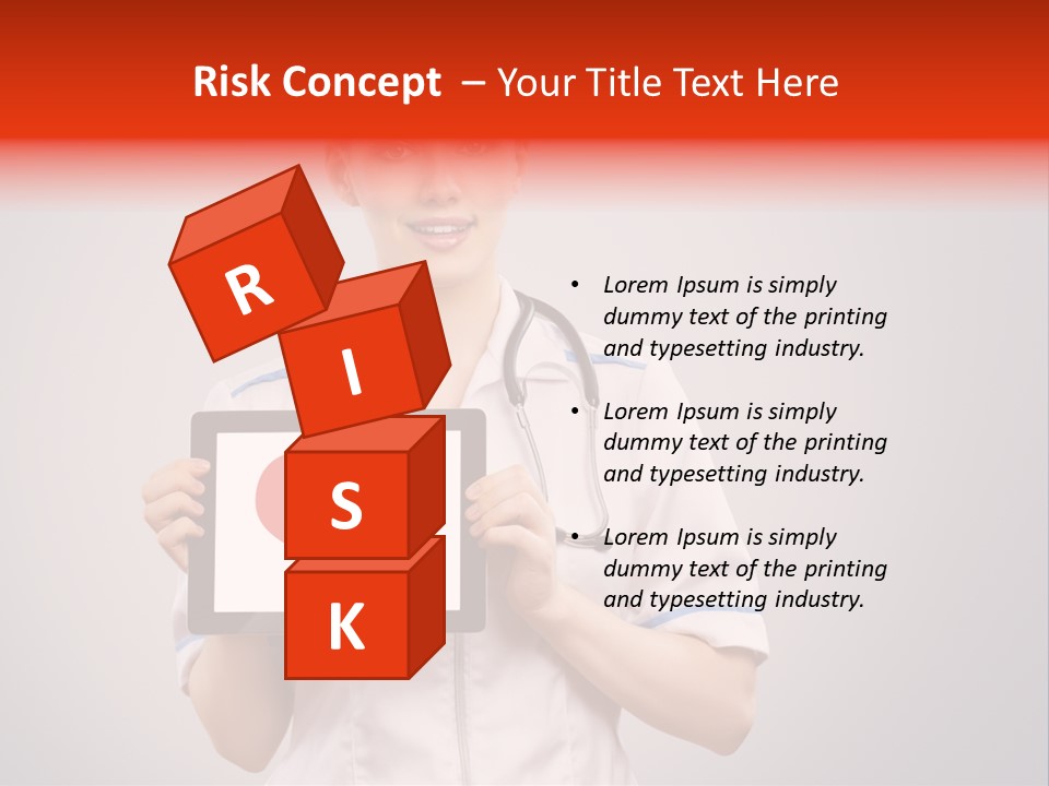 Healthcare Consultant Smiling PowerPoint Template
