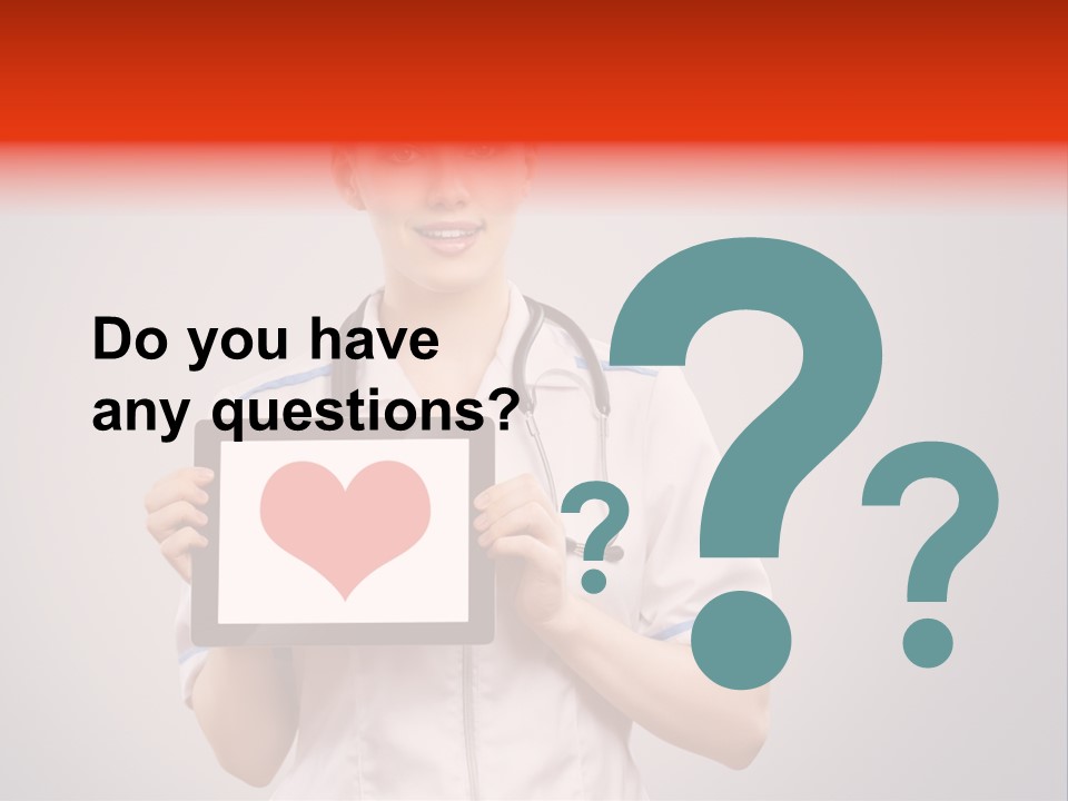 Healthcare Consultant Smiling PowerPoint Template