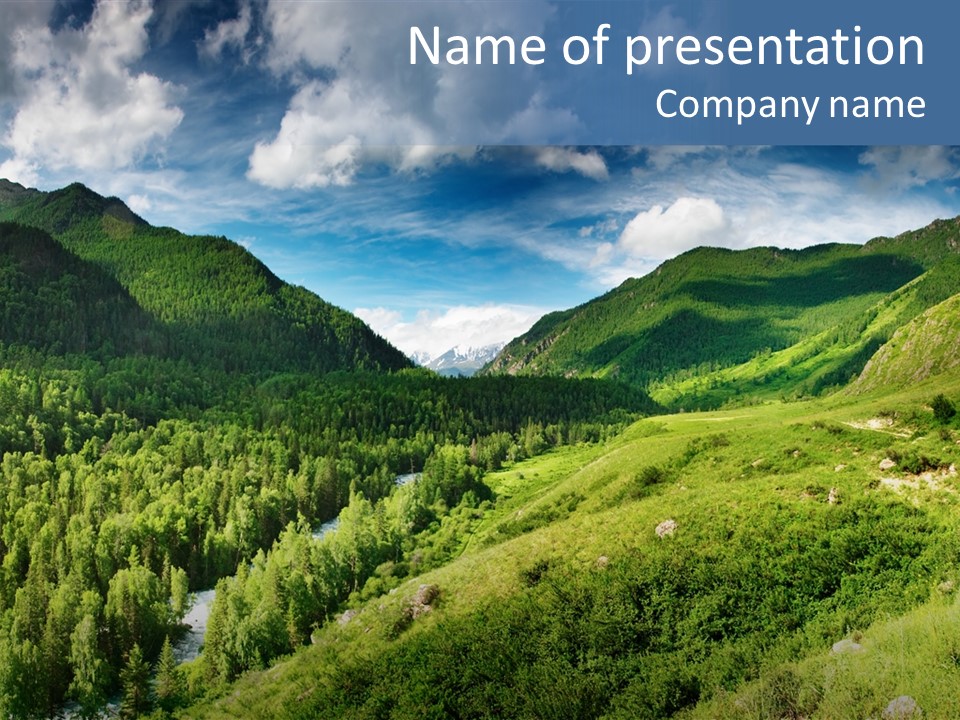 Outlook Russia Woodlands PowerPoint Template