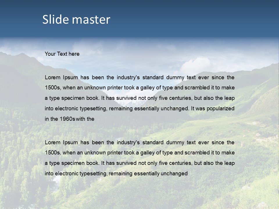 Outlook Russia Woodlands PowerPoint Template