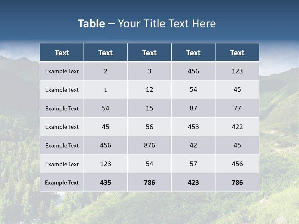 Outlook Russia Woodlands PowerPoint Template