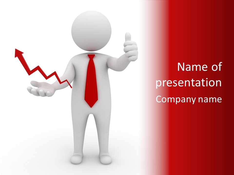 Statistic Arrow Profit PowerPoint Template