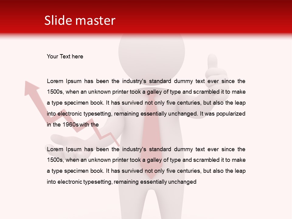 Statistic Arrow Profit PowerPoint Template