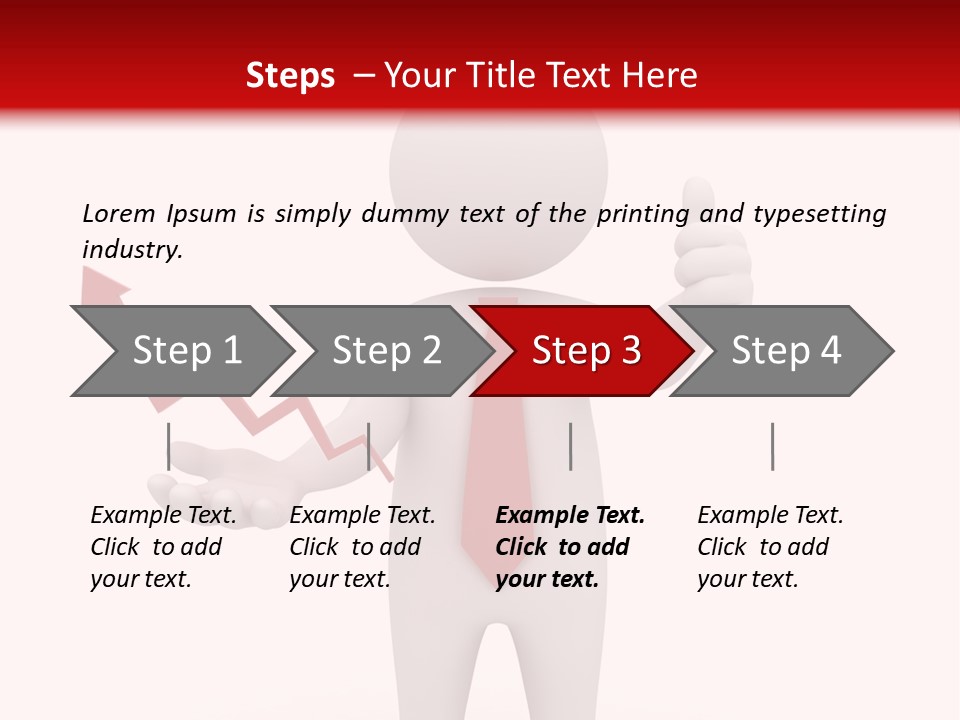 Statistic Arrow Profit PowerPoint Template