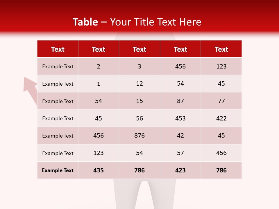 Statistic Arrow Profit PowerPoint Template