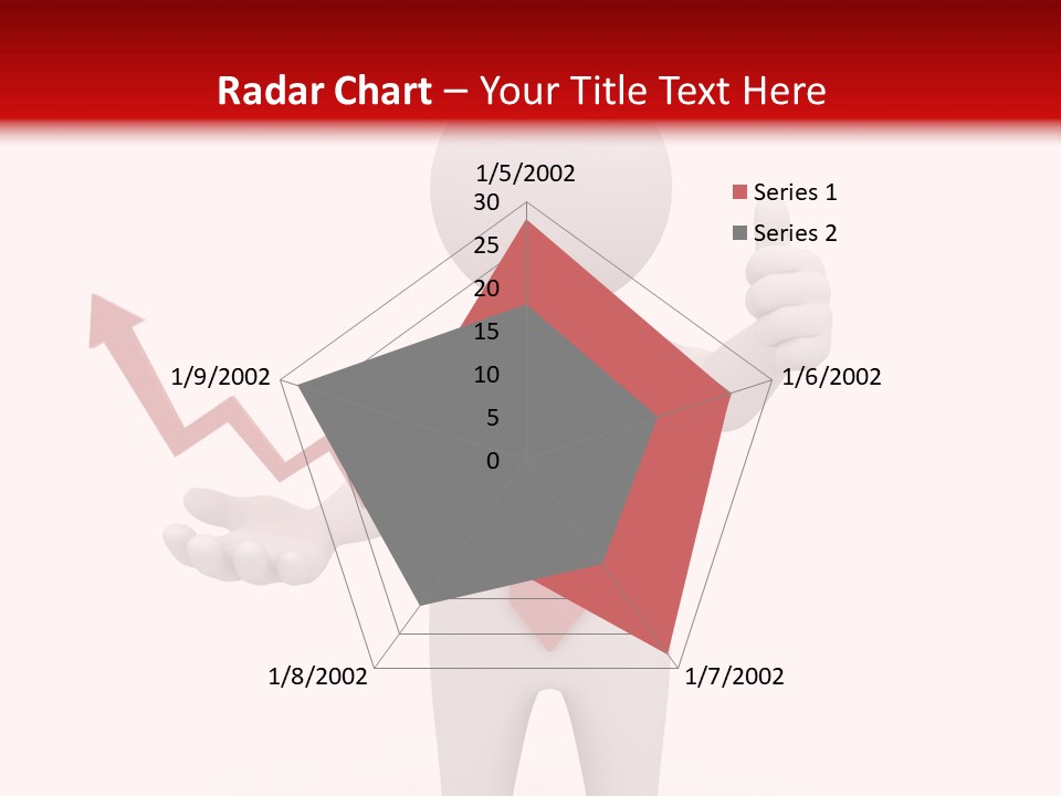 Statistic Arrow Profit PowerPoint Template