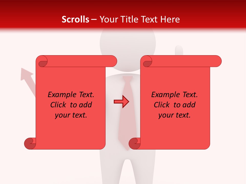 Statistic Arrow Profit PowerPoint Template
