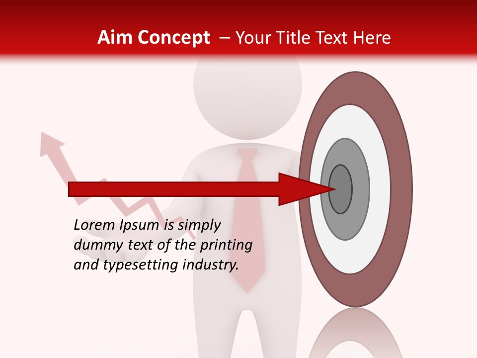 Statistic Arrow Profit PowerPoint Template