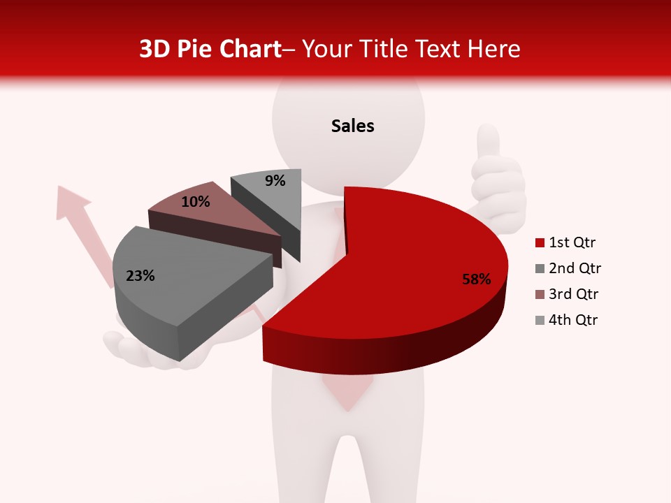 Statistic Arrow Profit PowerPoint Template
