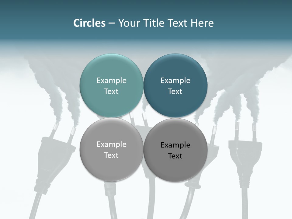 Black Blue Smog PowerPoint Template