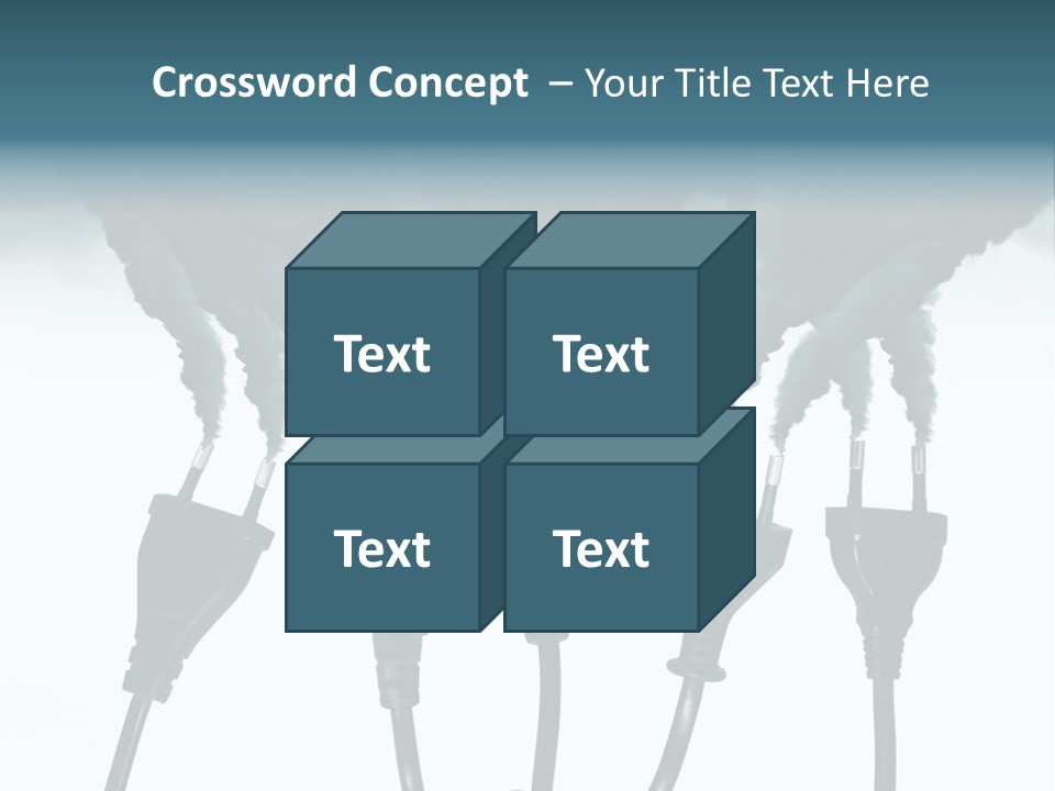 Black Blue Smog PowerPoint Template