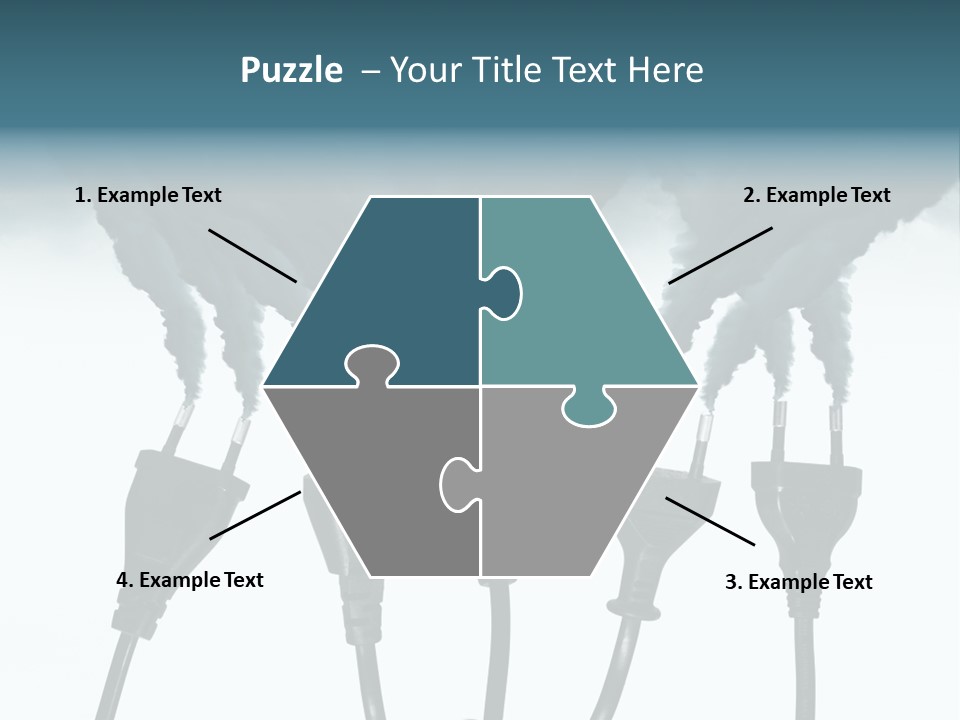 Black Blue Smog PowerPoint Template