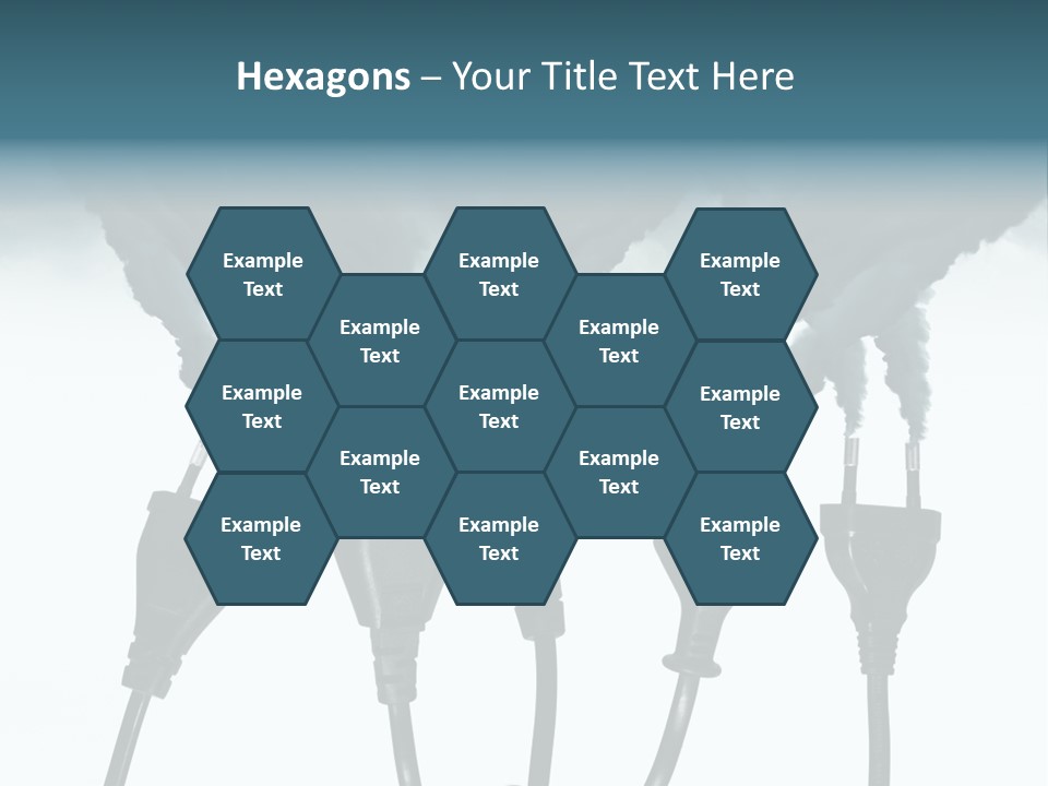 Black Blue Smog PowerPoint Template