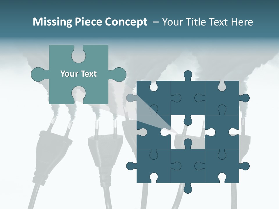 Black Blue Smog PowerPoint Template