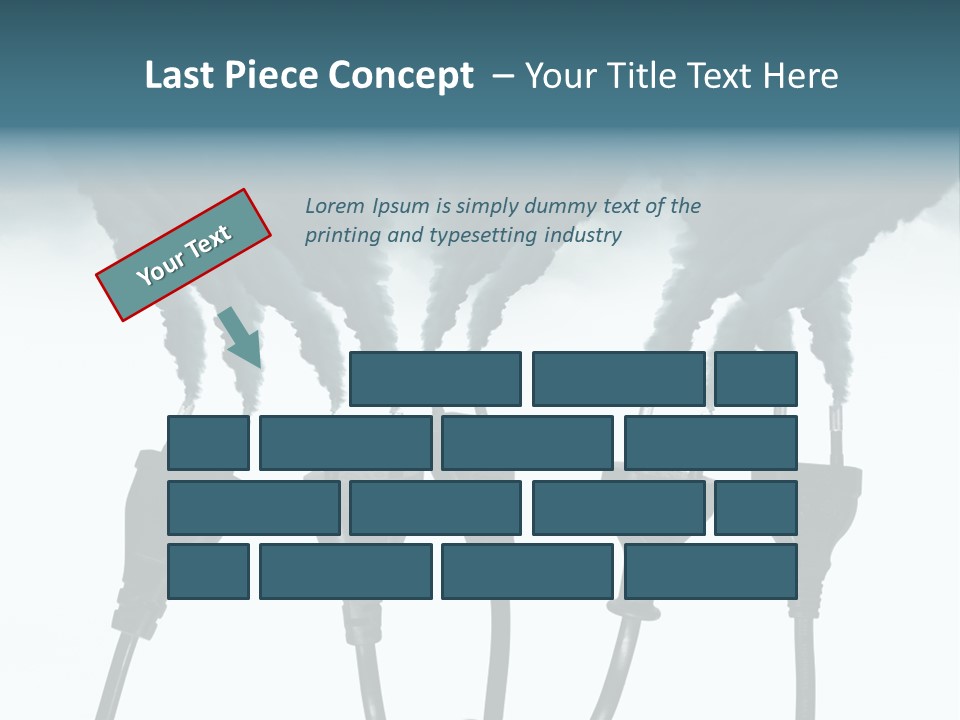 Black Blue Smog PowerPoint Template