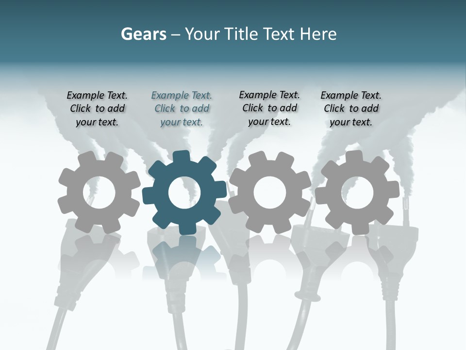 Black Blue Smog PowerPoint Template