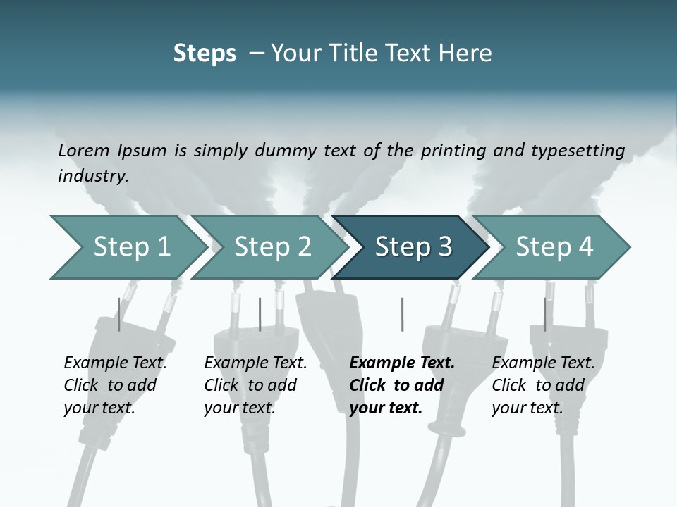 Black Blue Smog PowerPoint Template