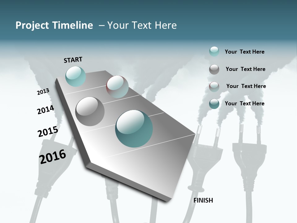 Black Blue Smog PowerPoint Template