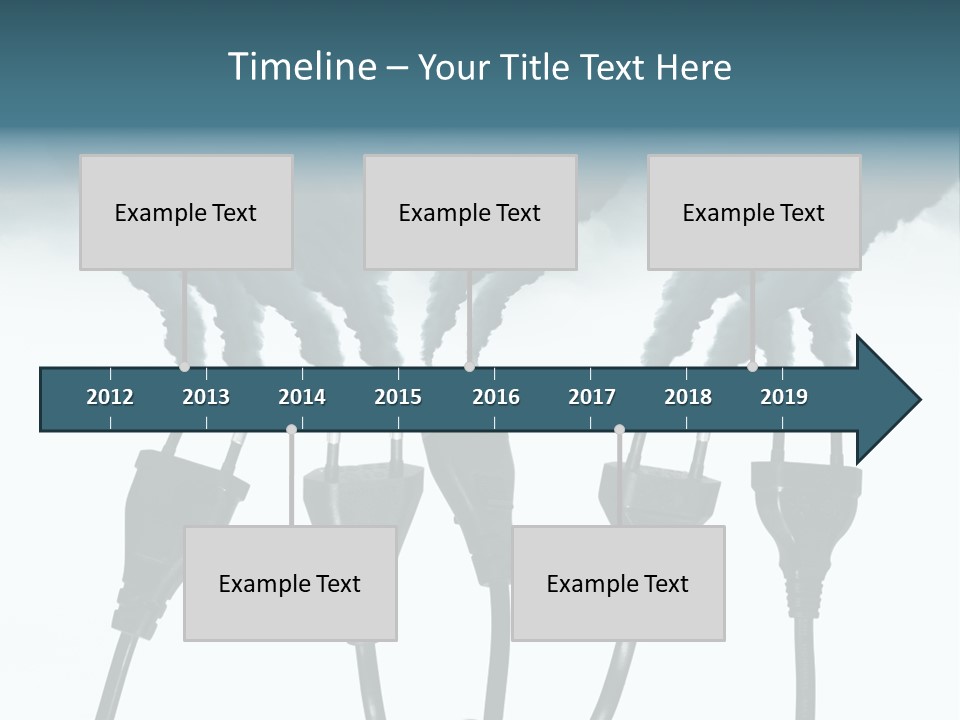 Black Blue Smog PowerPoint Template