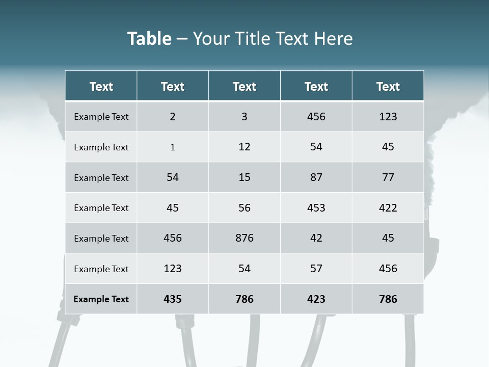 Black Blue Smog PowerPoint Template