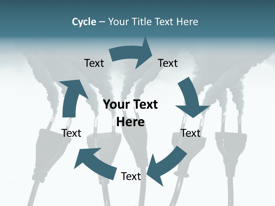 Black Blue Smog PowerPoint Template