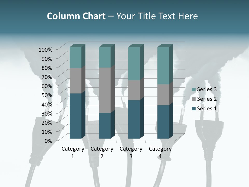 Black Blue Smog PowerPoint Template