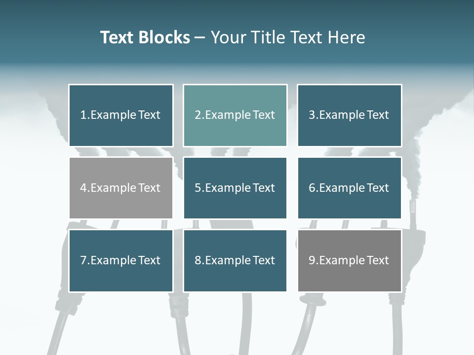 Black Blue Smog PowerPoint Template